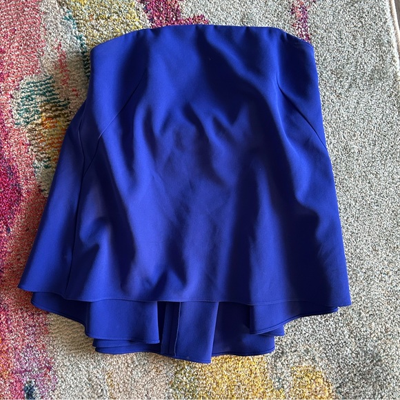 Milly Royal Blue Strapless Top - Picture 1 of 3